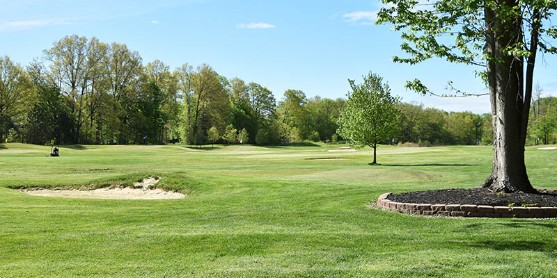 The driving range at Black Brook Golf Course